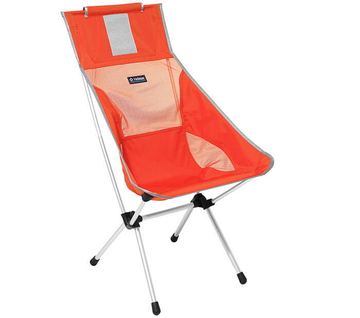 High Back Collapsible Fishing Chair by Helinox Sunset